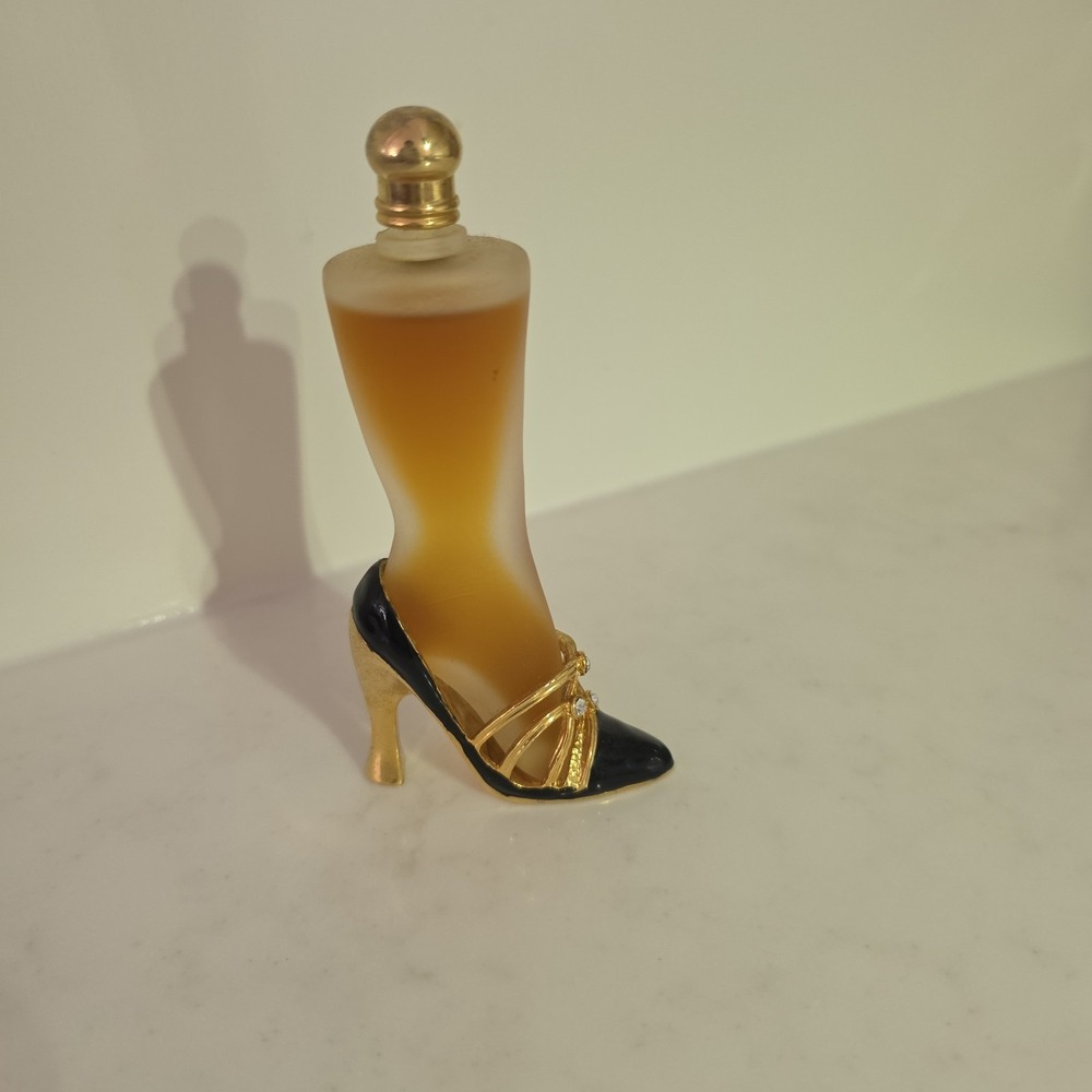 Vintage Jeweled Boot Frosted Caswell Massey Casma Stepping Out Miniature Purfume